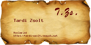 Tardi Zsolt névjegykártya